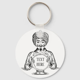 Din framtida "Anpassa text" Nyckelring