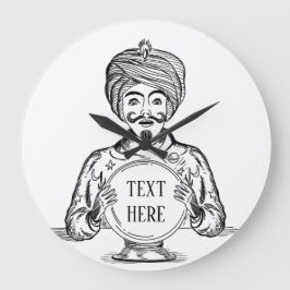 Din framtida "Anpassa text"  Stor Klocka