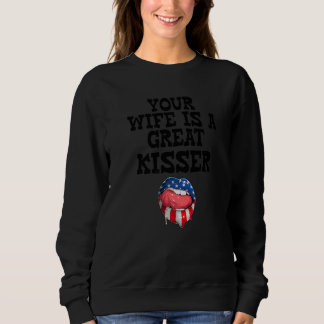 Din fru är en fantastisk kyssare - Citat T Shirt