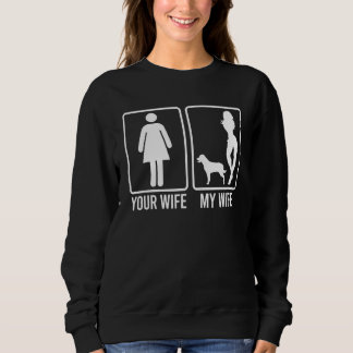 Din fru min fru för man Rottweiler hundpappa T Shirt