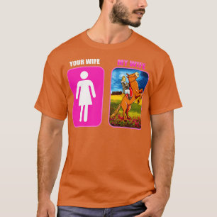 Din fru min fru Horse Riding Equestrian T Shirt