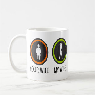 Din fru Min fru Kaffemugg