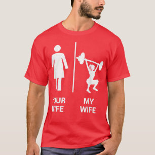 Din fru min fru med högsta viktningsgem G T Shirt