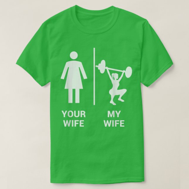 Din fru min fru med högsta viktningsgem G T Shirt (Design framsida)