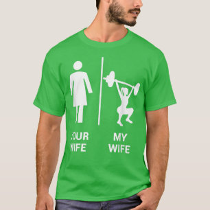 Din fru min fru med högsta viktningsgem G T Shirt