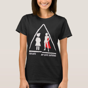 Din fru Min fru SuperHero T Shirt