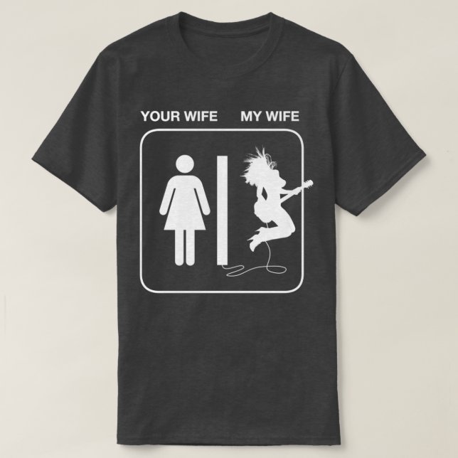 Din fru min fru t shirt (Design framsida)