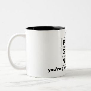 Din frus dräktiga tvåtonkaffe mugg
