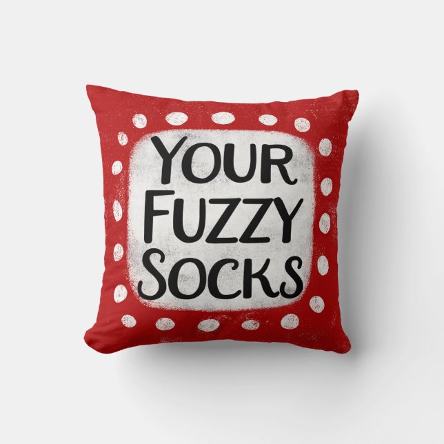 Din Fuzzy Socks Dekorativ kudde (Framsida)