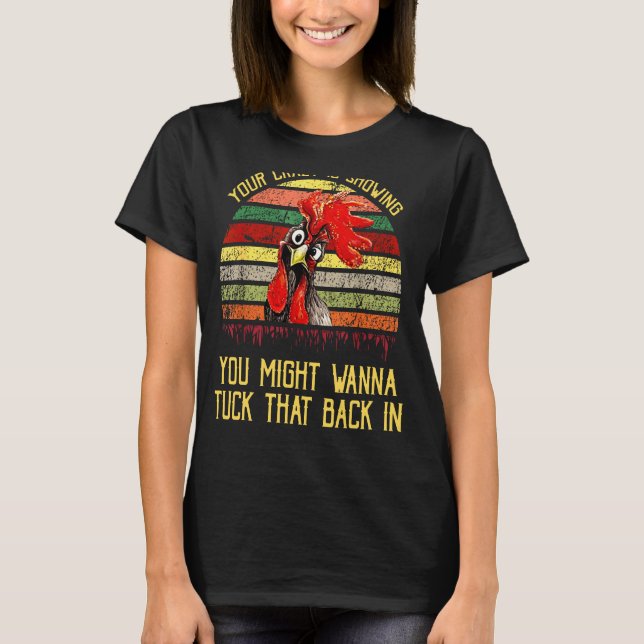 Din galning visar att du kanske vill tucka t shirt (Framsida)