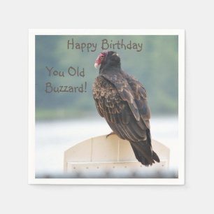 Din gamla Buzzard Birthday Pappersservett
