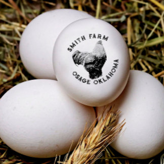 Din gårm Namn med Brahma Chicken Hen Egg Frimärke Stämpel