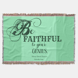 Din Genius - Henry David Thoreau Throw Blanket Filt