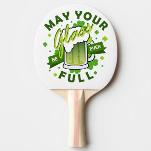 Din Glas Må Vara Full Grön Öl St. Patrick's Pingisracket