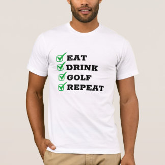 Din Go-to-funny Golfer's Tee, Golf, Roligt, upprep T Shirt