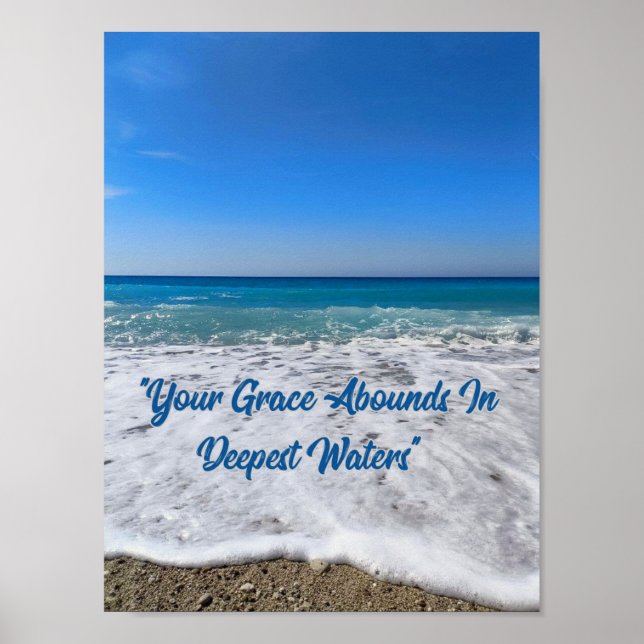 Din Grace Abounds i Deepest Vatten Poster (Framsidan)