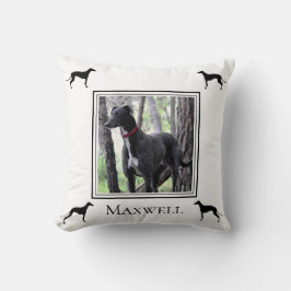 Din Greyhound Photo-Personlig Kudde