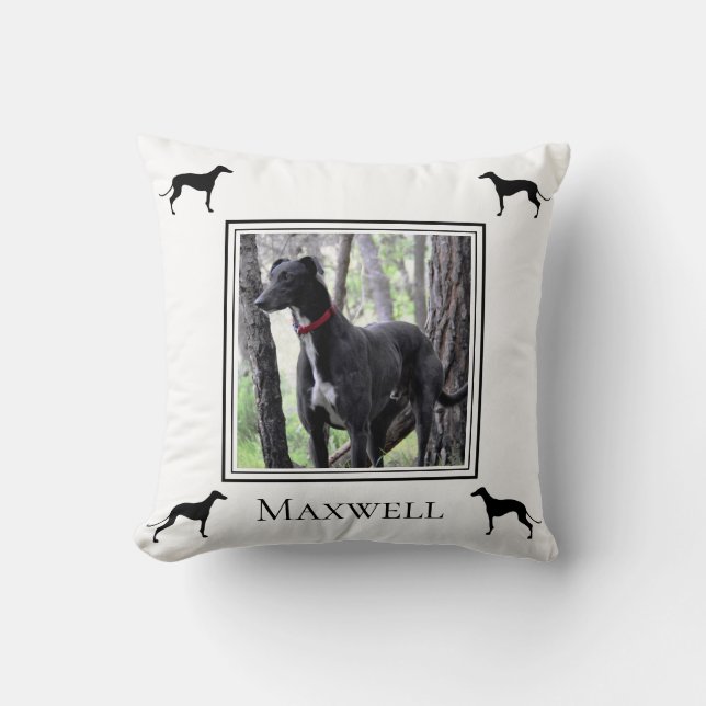 Din Greyhound Photo-Personlig Kudde (Framsida)