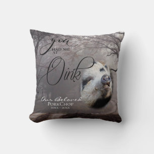Din Gris-fotosympati du hade mig på Oink Kudde