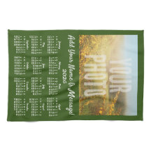 Din Grönt för Photo Tea Towel-kalender