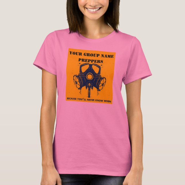 DIN GRUPP NAMN TEE SHIRT (Framsida)