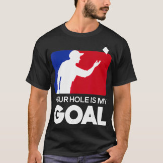 Din Hål är min mål-ljuny Cornhole Player Bean B T Shirt