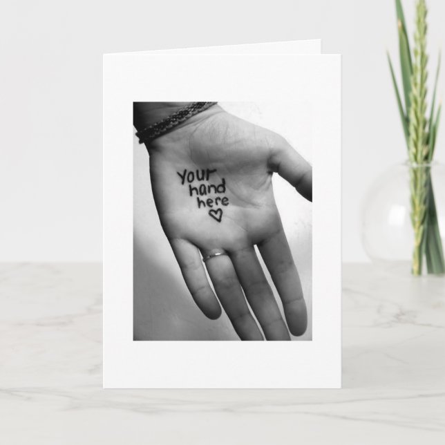 ****DIN HAND I MINA ***REST AV VÅRA LIV HELGKORT (Framsida)