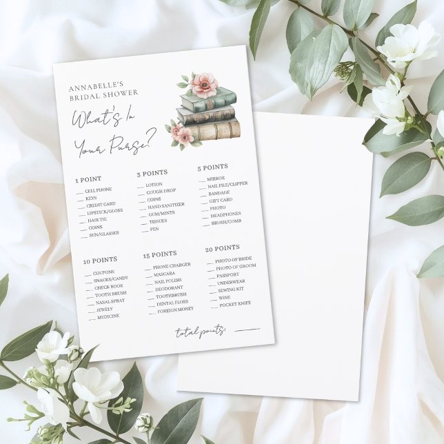 Din handväska Bröllopsdusch spel (Your Purse Bridal Shower Game)