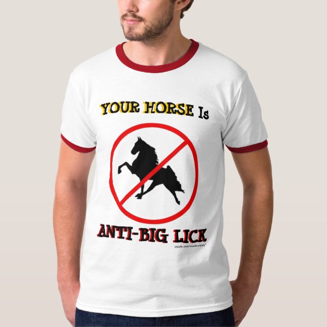 DIN HÄST är ANTI--BIGANINGEN T Shirt (Framsida)