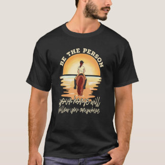 Din häst kommer att följa dig med Equestrian Horse T Shirt