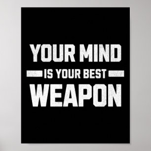 Din hjärna är ditt bästa vapen. Strategi och under Poster