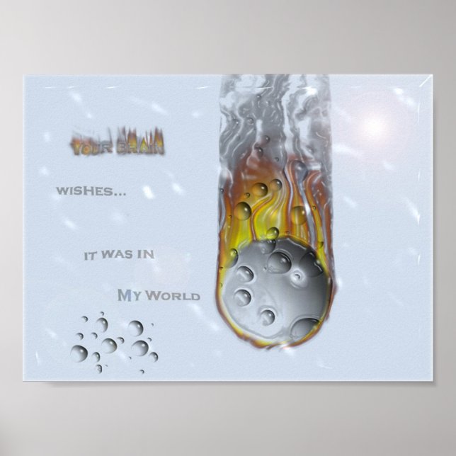 Din hjärna Önskemål, det var i min värld 3 Poster (Framsidan)