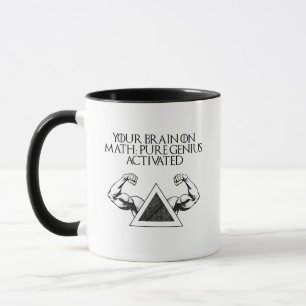 Din Hjärna På Matematik: Ren Genialitet Aktiverad Mugg