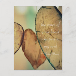 Din hjärtas röst viskar till min själ vykort
