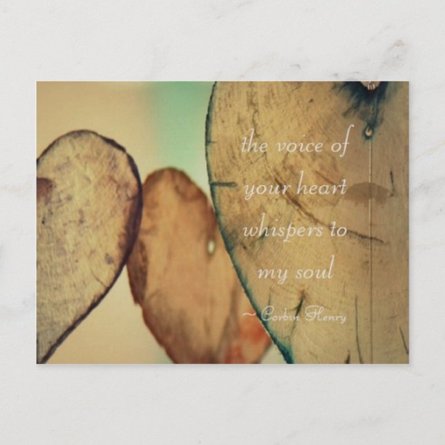 Din hjärtesvitling i min själ vykort (Framsida)