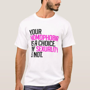 Din Homophobia är ett primat T-shirt