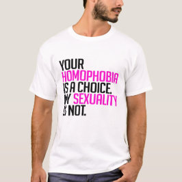 Din Homophobia är ett primat Tee