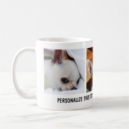 Din hund chihuahua anpassningsbar--fotosamlingstex kaffemugg