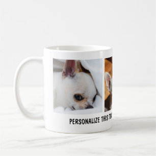Din hund chihuahua anpassningsbar--fotosamlingstex kaffemugg