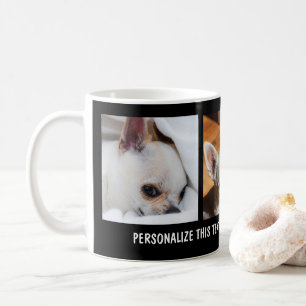 Din hund chihuahua anpassningsbar--fotosamlingstex kaffemugg