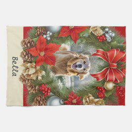 Din Hund Pet Photo Bild juljul Kökshandduk