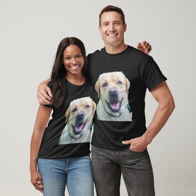 Din Hund Photo Personlig T Shirt (Unisex)