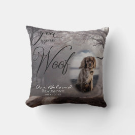 Din Hund-sympati du hade mig på Woof Kudde