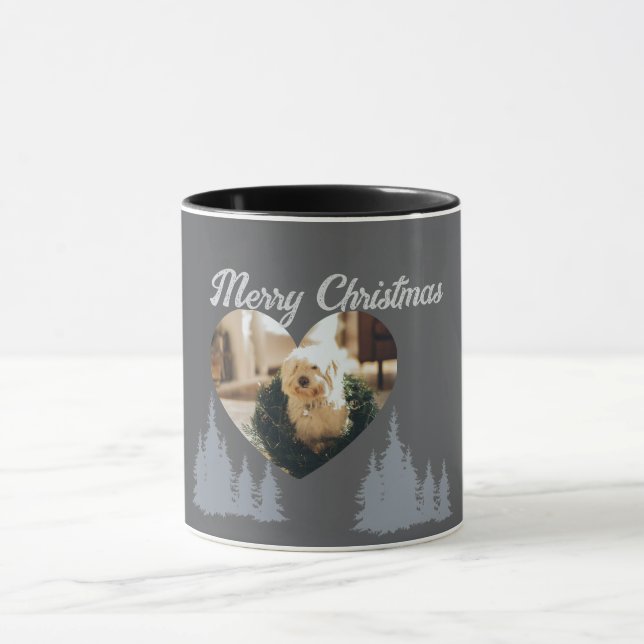 Din hunds bild på en mugg – Anpassad julpresent (Center)