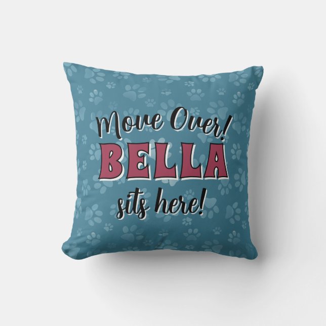 Din hunds namn Rolig design accentkudde Kudde (Framsida)
