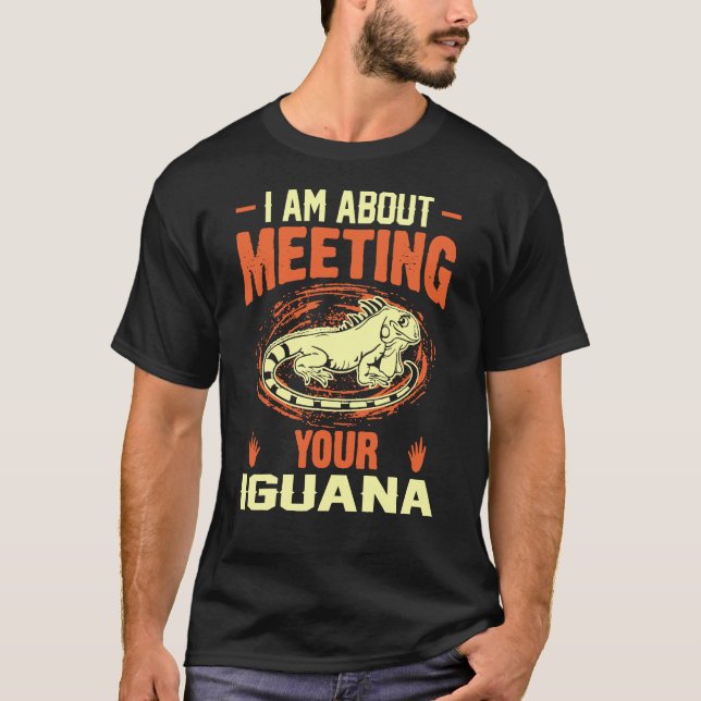 Din Iguana T Shirt (Framsida)