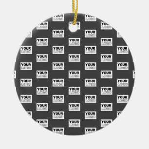 Din image Design eller Logotyp för företag har inf Julgransprydnad Keramik