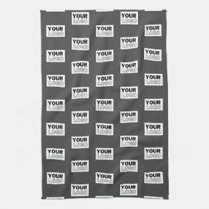Din image Design eller Logotyp för företag har inf Kökshandduk