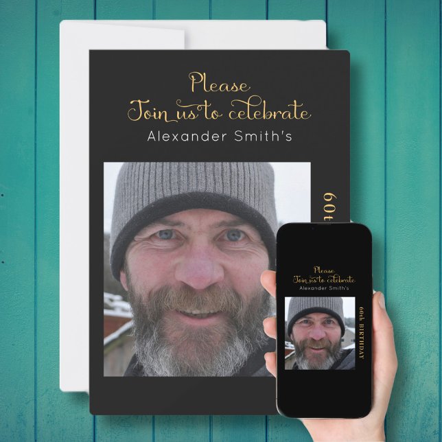 Din inbjudan till fotot med 60 dagars svart Guld (Skapare uppladdad)