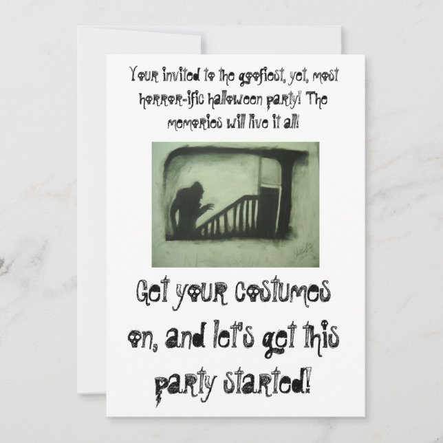 Din inbjudan till Halloween (Framsida)